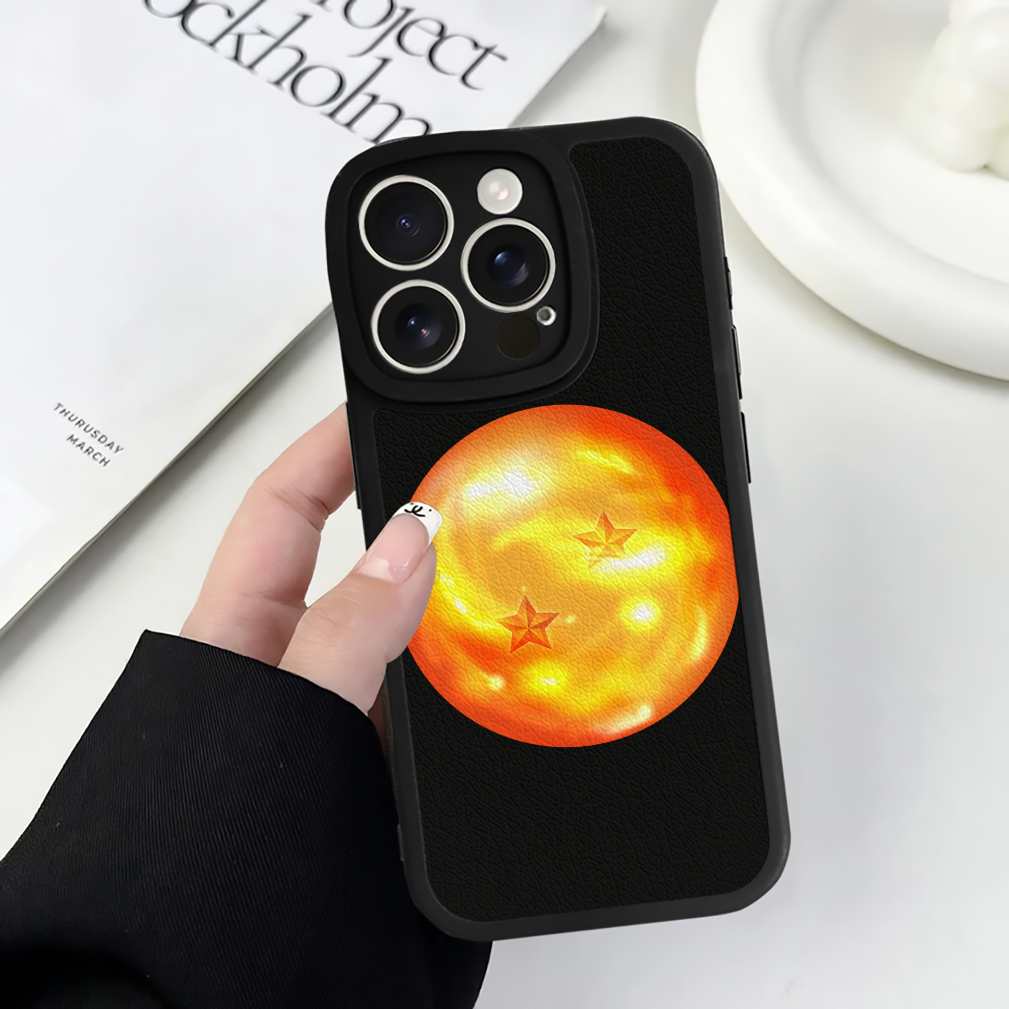 （画像用） ドラゴンボール DRAGON BALL 【iPhone 16シリーズ対応】シリコンスマホケース（レザー調） 材質：シリコン